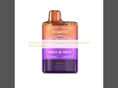 15 hương vị 22000 Puffs dùng một lần Vape sạc lại 650mAh pin